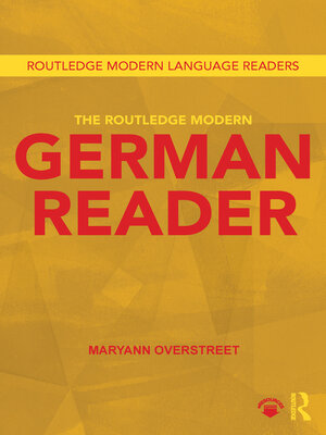 cover image of The Routledge Modern German Reader